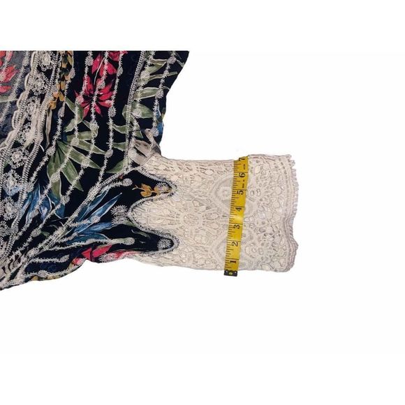 Boho Floral Cardigan with Lace Accents size XL - Picture 4 of 8